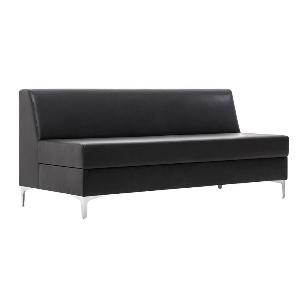 Диваны офисные 3-х местные Profoffice Neo 3 135 Ecotex 3001 black Иск. кожа черная